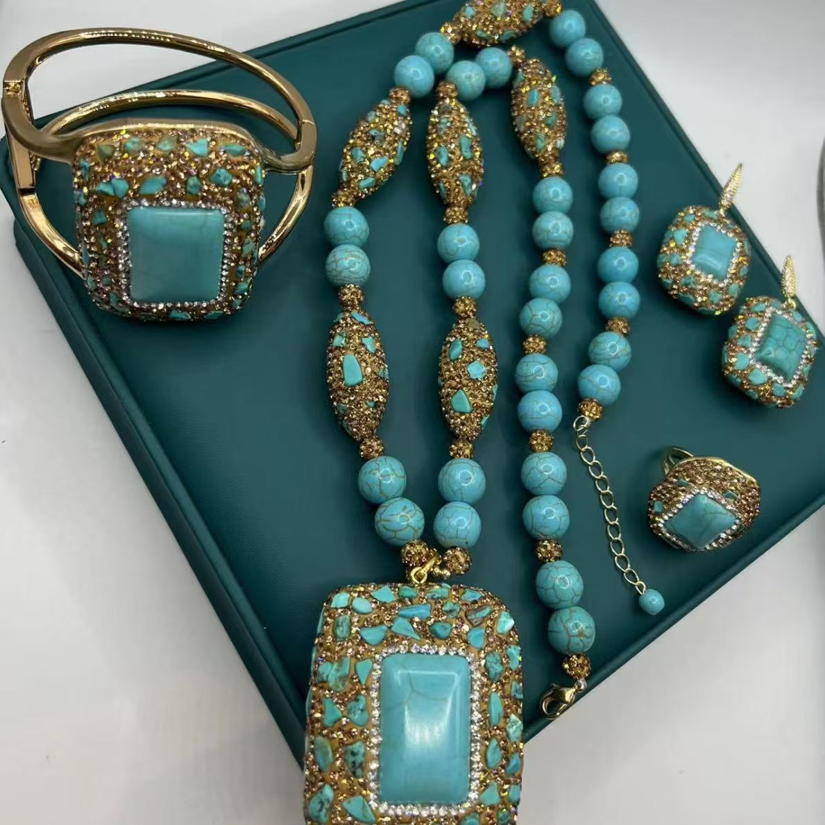 Handcrafted Personalized Turquoise Statement Jewelry Collection – Custom Design & Private Label OEM