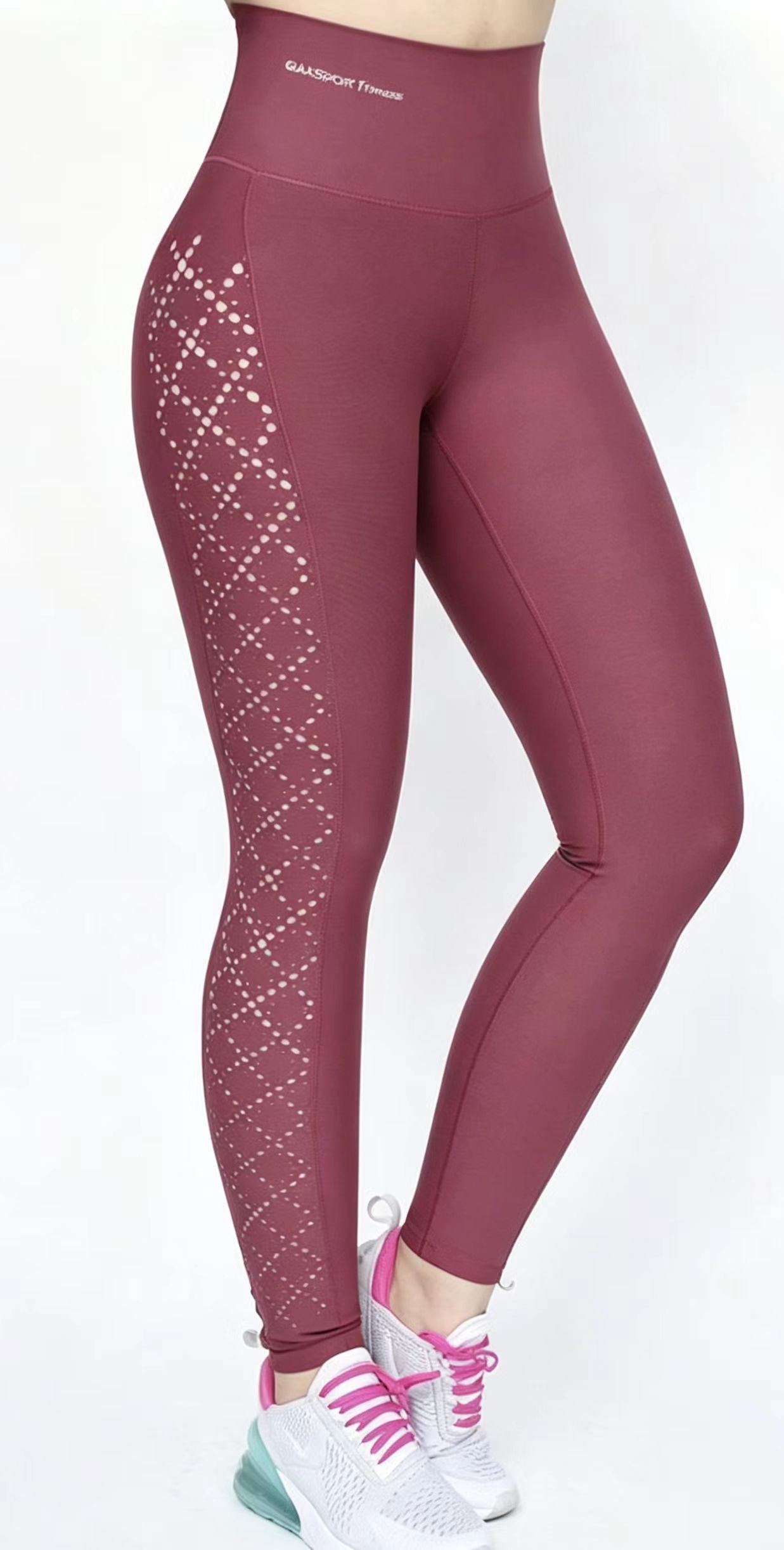 Custom Geometric Print High-Waisted Yoga Leggings – Private Label OEM