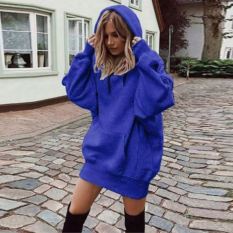 Custom Women’s Oversized Hoodie Dress – Private Label Streetwear & Loungewear OEM