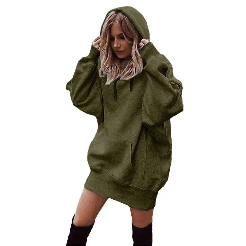 Custom Women’s Oversized Hoodie Dress – Private Label Streetwear & Loungewear OEM