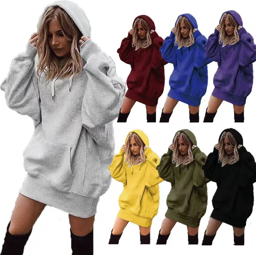 Custom Women’s Oversized Hoodie Dress – Private Label Streetwear & Loungewear OEM