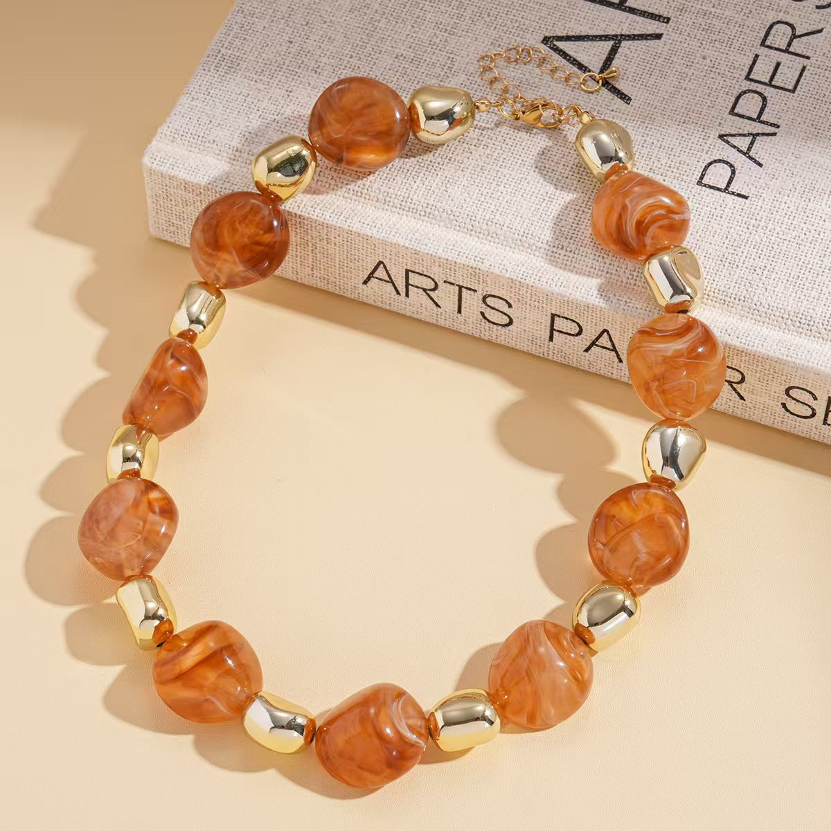 Custom Handcrafted Amber-Style Statement Necklace Collection – Private Label Jewelry OEM