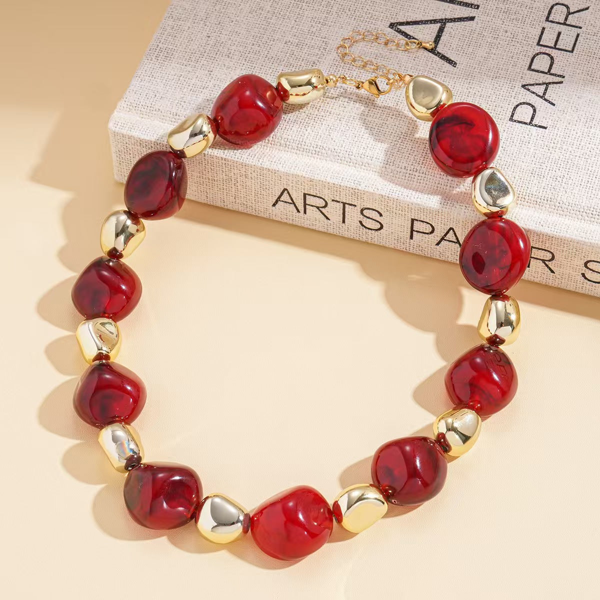 Custom Handcrafted Amber-Style Statement Necklace Collection – Private Label Jewelry OEM