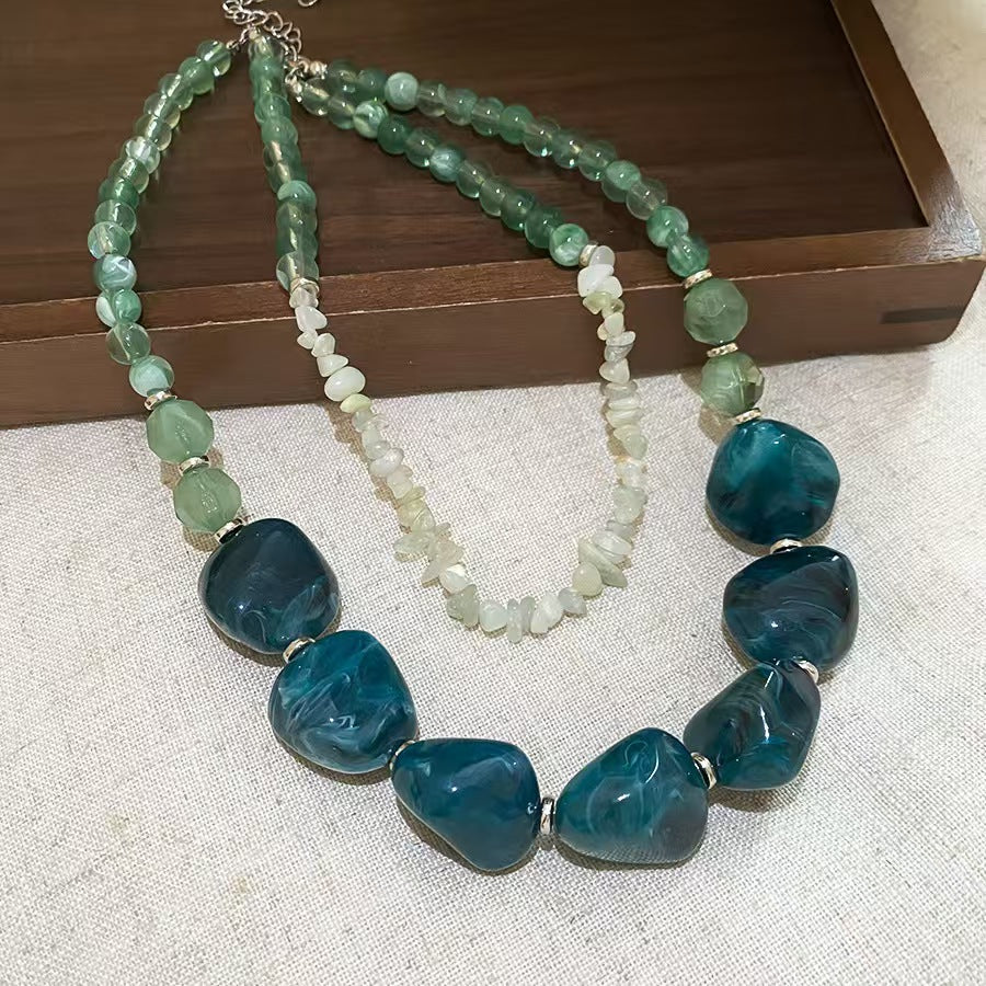 Custom Handcrafted Amber-Style Statement Necklace Collection – Private Label Jewelry OEM