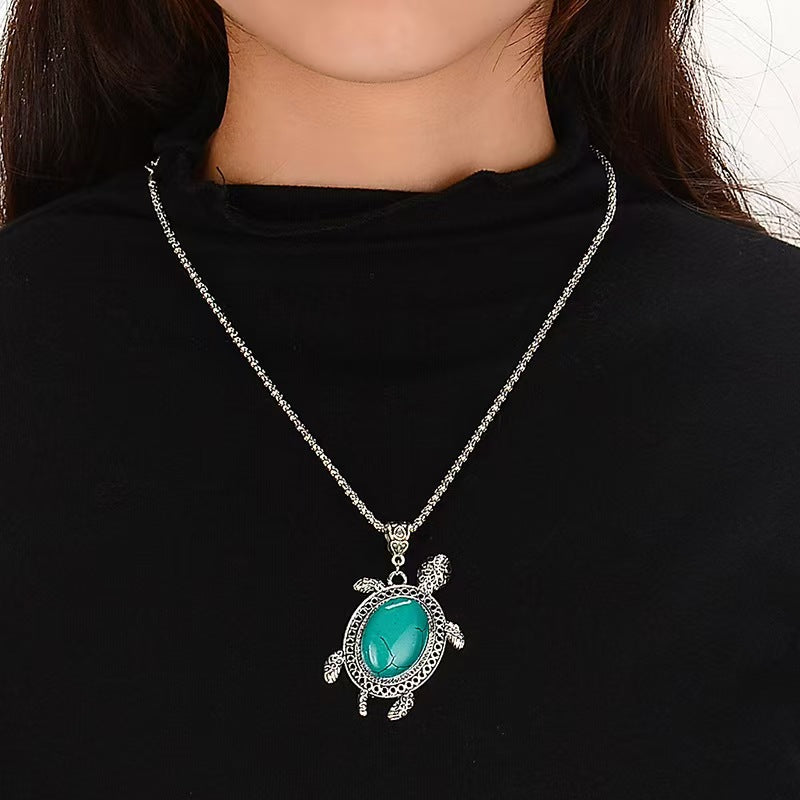 Custom Turquoise Sea Turtle Jewelry Set – Necklace, Bracelet & Earrings | Private Label OEM