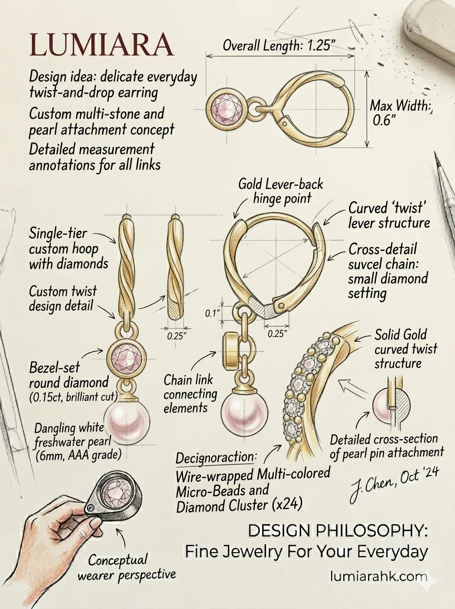 Rhodium Plated CZ Paved Leverback Pearl Hoop Earrings Women I 18K gold with pearl