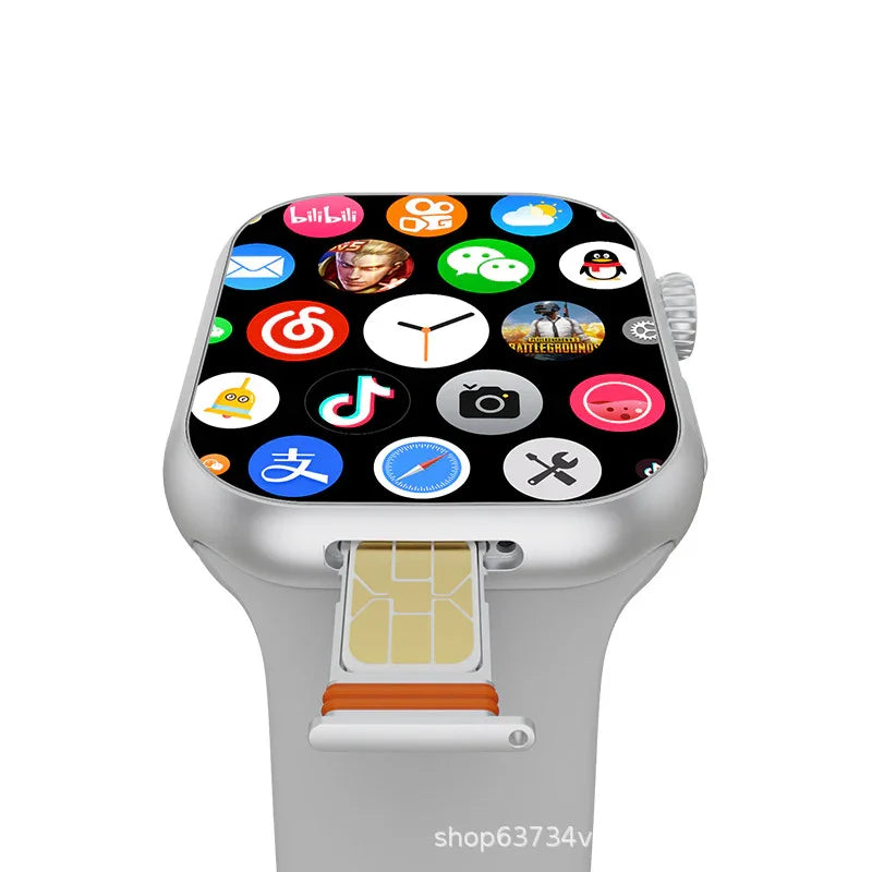 Smartwatch with SIM Card Slot, 4G Calling, Video Calling, Wi-Fi, Android System, Keypad, Rotating Camera, Payment