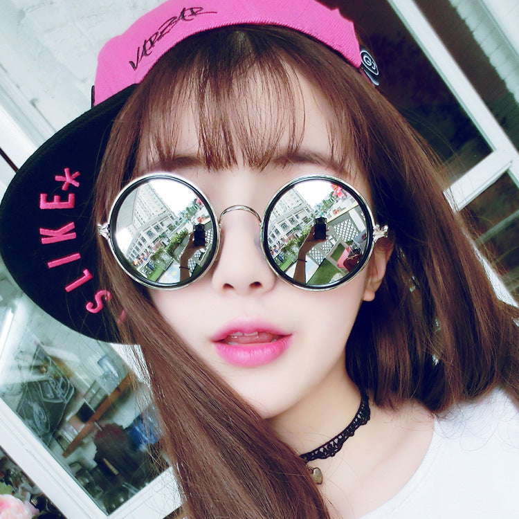 Retro sunglasses, stylish and versatile for fashion enthusiasts. Reflective, colorful, Prince Mirror Sunglasses UV4400 protection