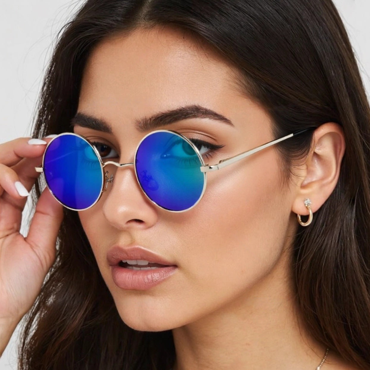 Classic polarized sunglasses, retro prince frames, driving sunglasses, round frames, UV protection glasses