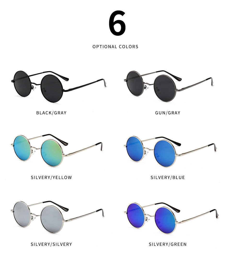 Classic polarized sunglasses, retro prince frames, driving sunglasses, round frames, UV protection glasses