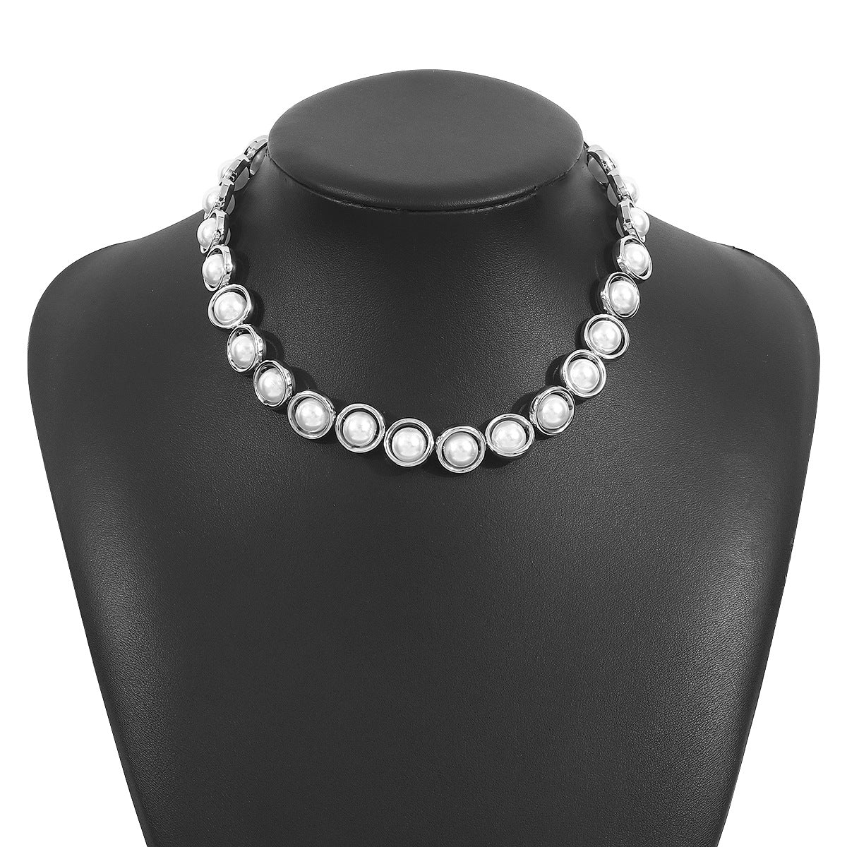 New European and American cross-border style, elegant pearl collar chain, vintage and refined, perfect for brides and special occasions