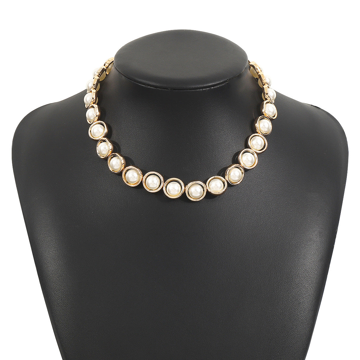 New European and American cross-border style, elegant pearl collar chain, vintage and refined, perfect for brides and special occasions