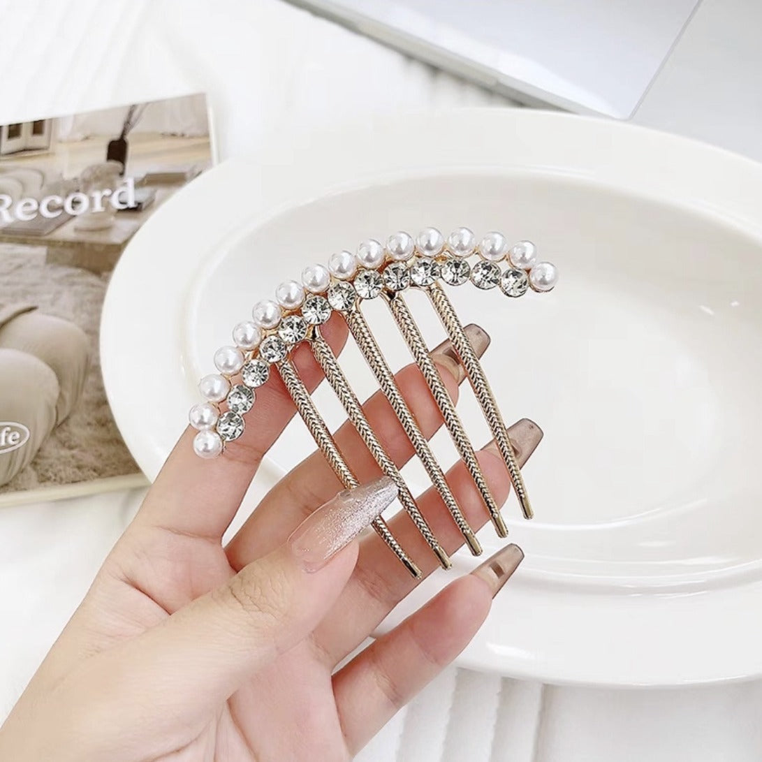 Pearl-studded hairpins for women, new and high-end design, perfect for intricate hairstyles. A must-have accessory for adding a touch of sophistication to your hairstyle