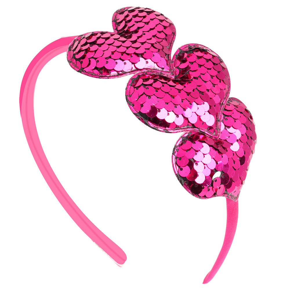 Heart-shaped hair clip for women, Valentine’s Day accessory, creative, feminine, elegant, sparkling, sweet hair decoration, party accessory