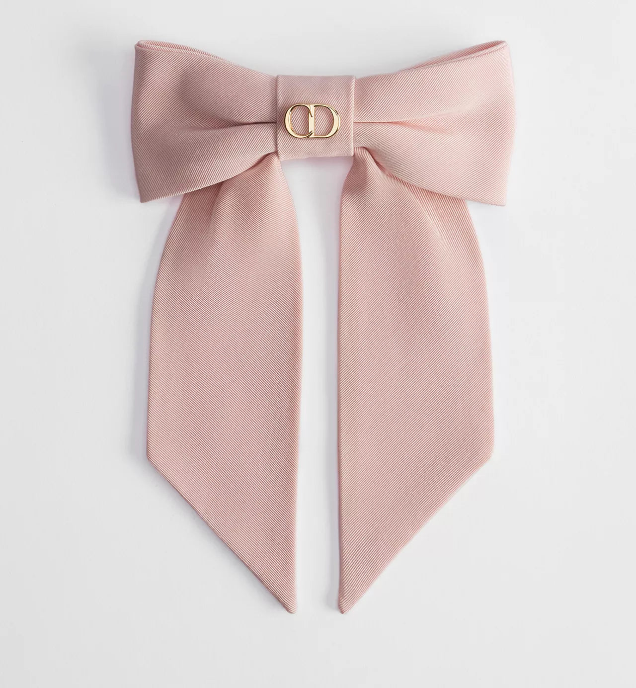 Dioriviera Large Dior Twist Bow Pale Pink Grosgrain-Effect Technical Fabric /Reference: CPA00267EGGR_C402