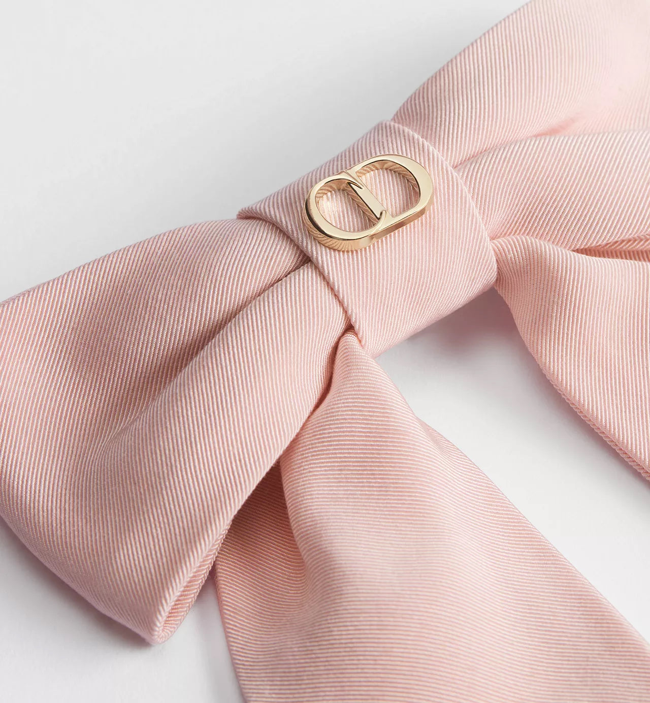 Dioriviera Large Dior Twist Bow Pale Pink Grosgrain-Effect Technical Fabric /Reference: CPA00267EGGR_C402