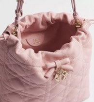 Adiorable Mini Bucket Bag Soupir Pink Cannage Lambskin /Reference: S2611OUQA_M19N
