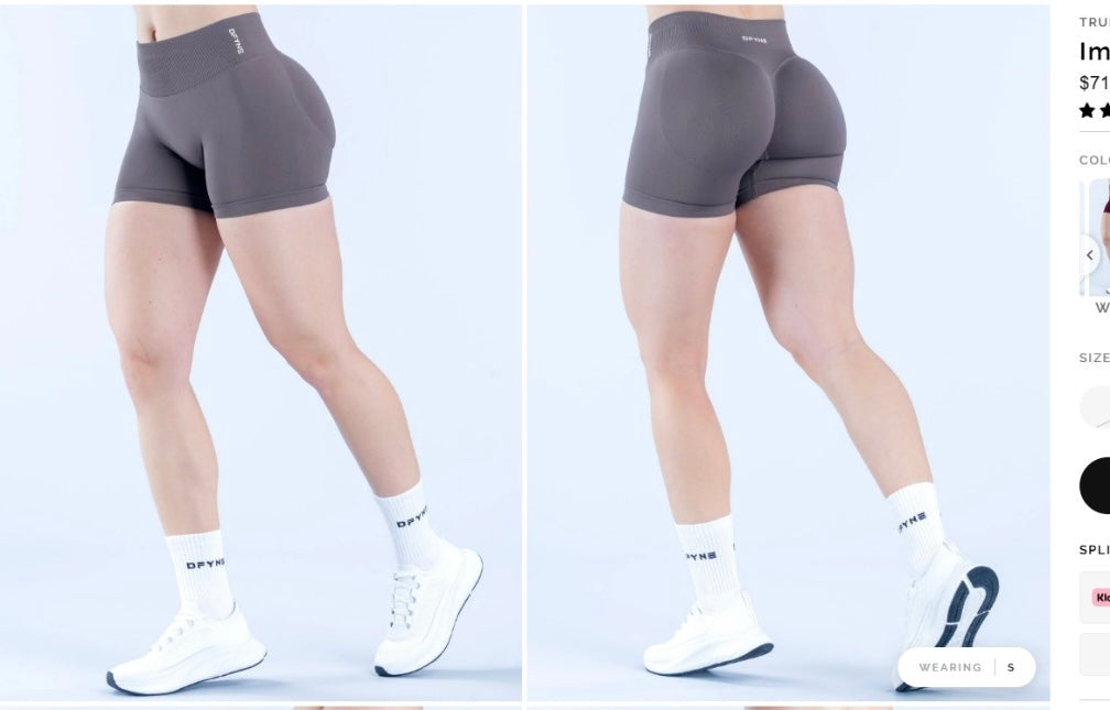 Custom Women’s V-Waist Sculpting Biker Shorts – High-Waisted Private Label Seamless Activewear OEM