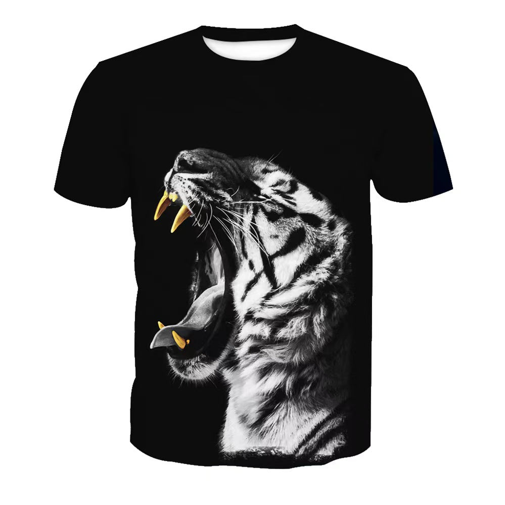 Custom All-Over Print Galaxy Wolf T-Shirt – Private Label Sublimation Apparel OEM