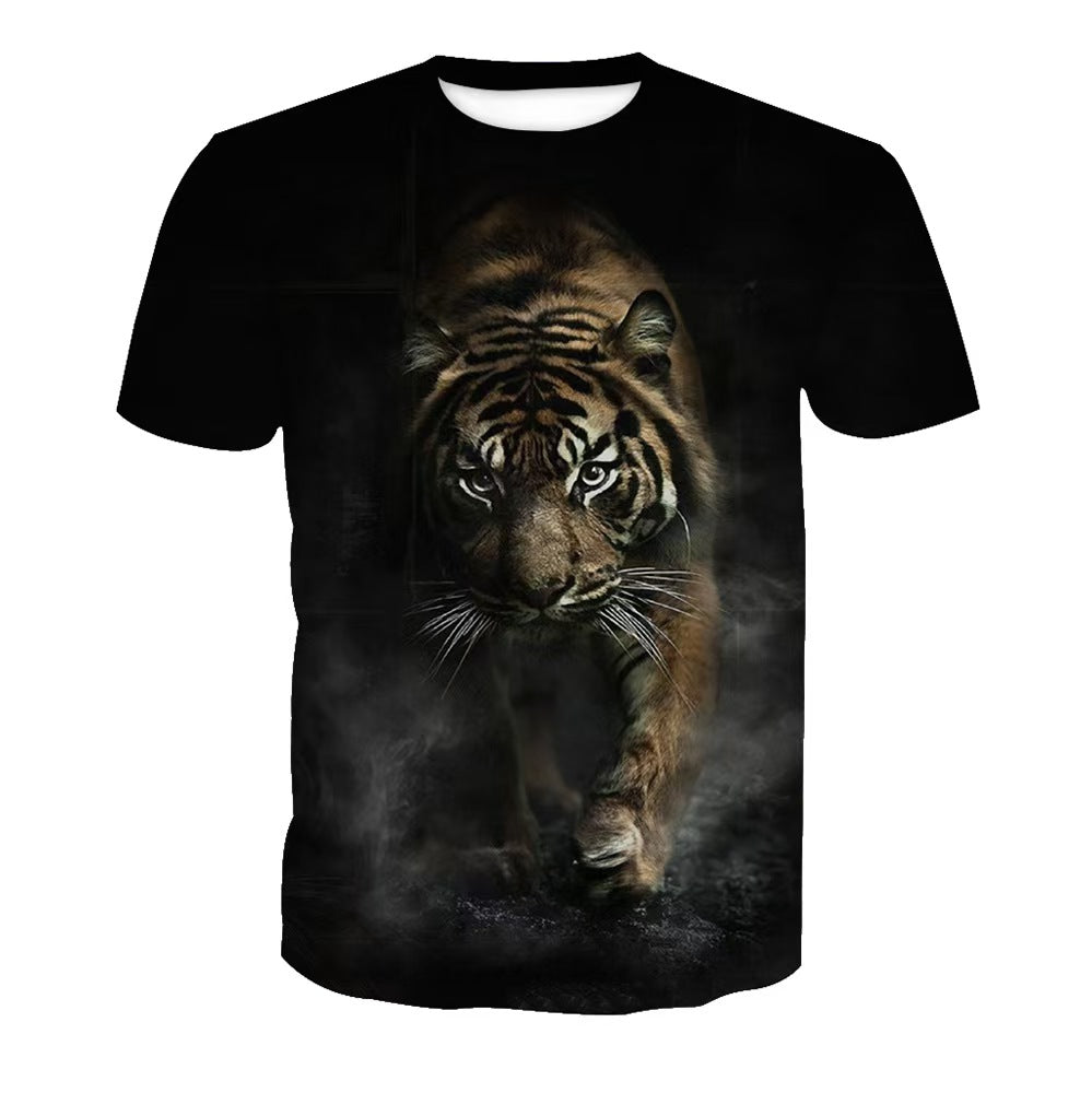 Custom All-Over Print Galaxy Wolf T-Shirt – Private Label Sublimation Apparel OEM