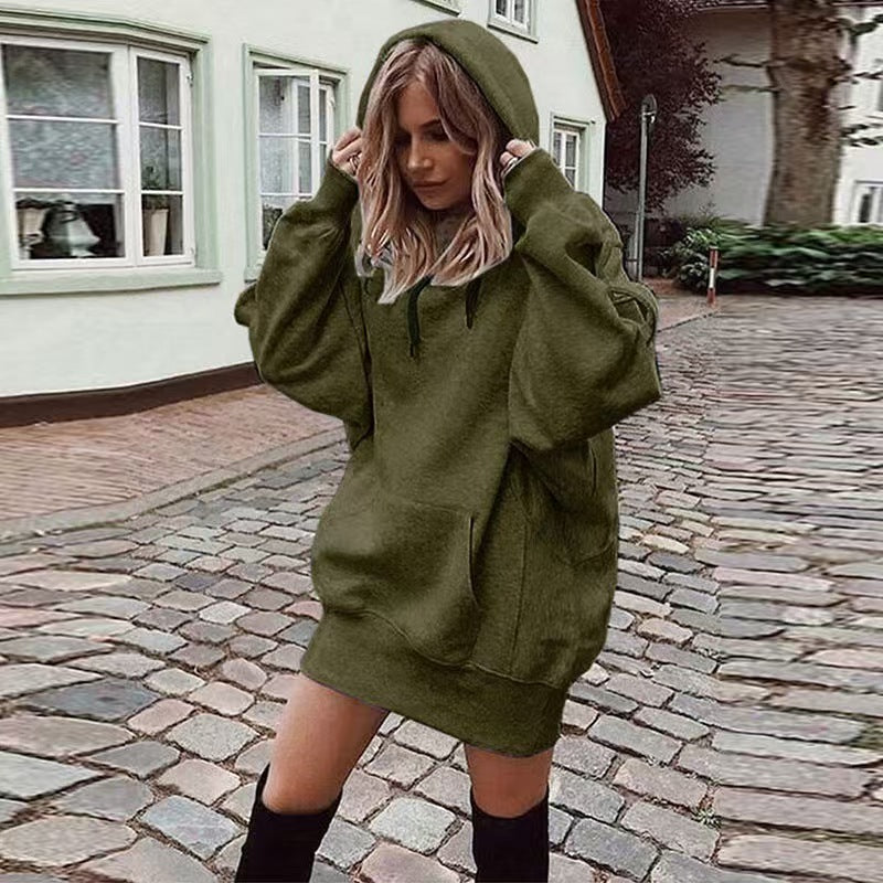Custom Women’s Oversized Hoodie Dress – Private Label Streetwear & Loungewear OEM