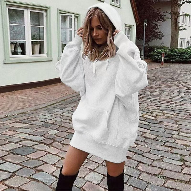 Custom Women’s Oversized Hoodie Dress – Private Label Streetwear & Loungewear OEM