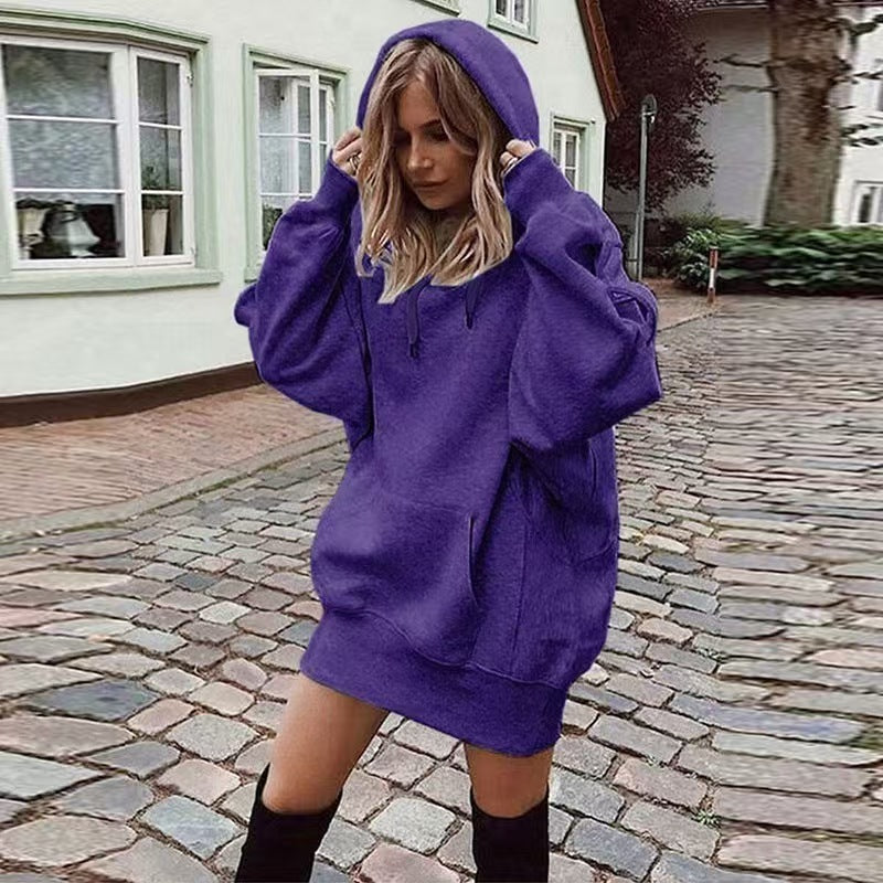 Custom Women’s Oversized Hoodie Dress – Private Label Streetwear & Loungewear OEM