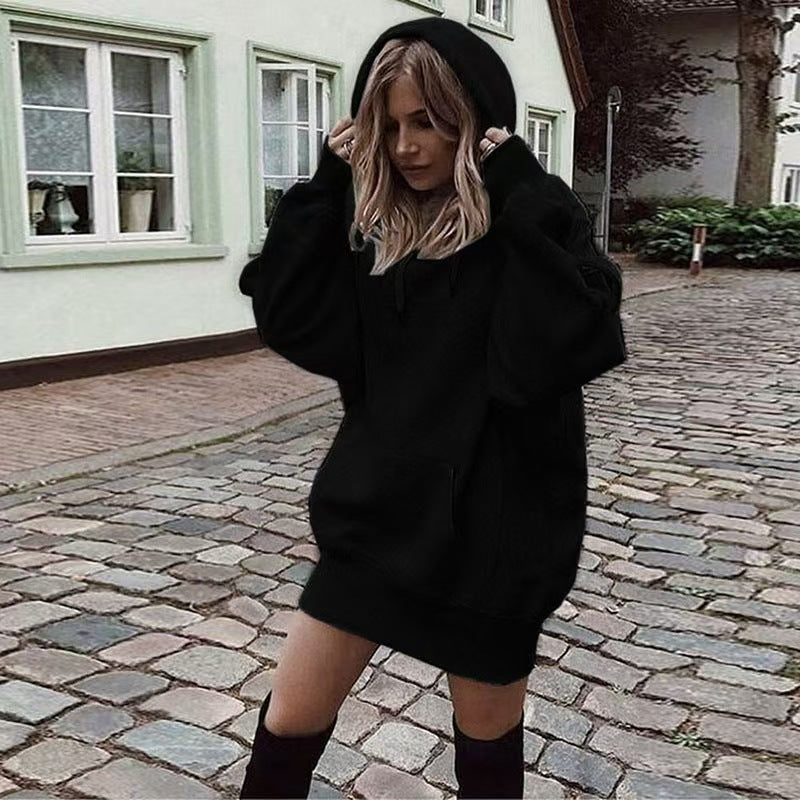 Custom Women’s Oversized Hoodie Dress – Private Label Streetwear & Loungewear OEM