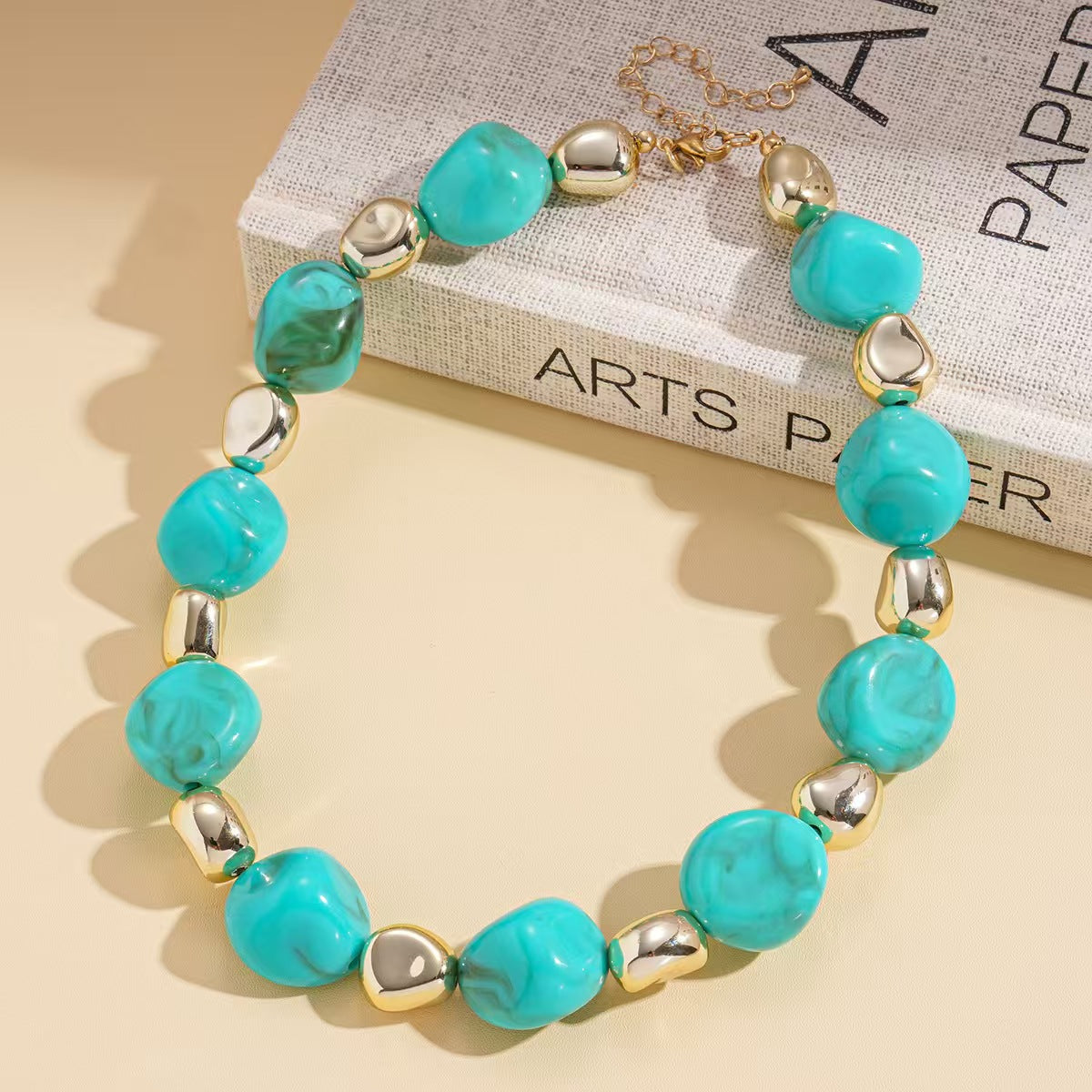 Custom Handcrafted Amber-Style Statement Necklace Collection – Private Label Jewelry OEM