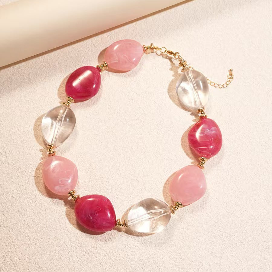 Custom Handcrafted Amber-Style Statement Necklace Collection – Private Label Jewelry OEM