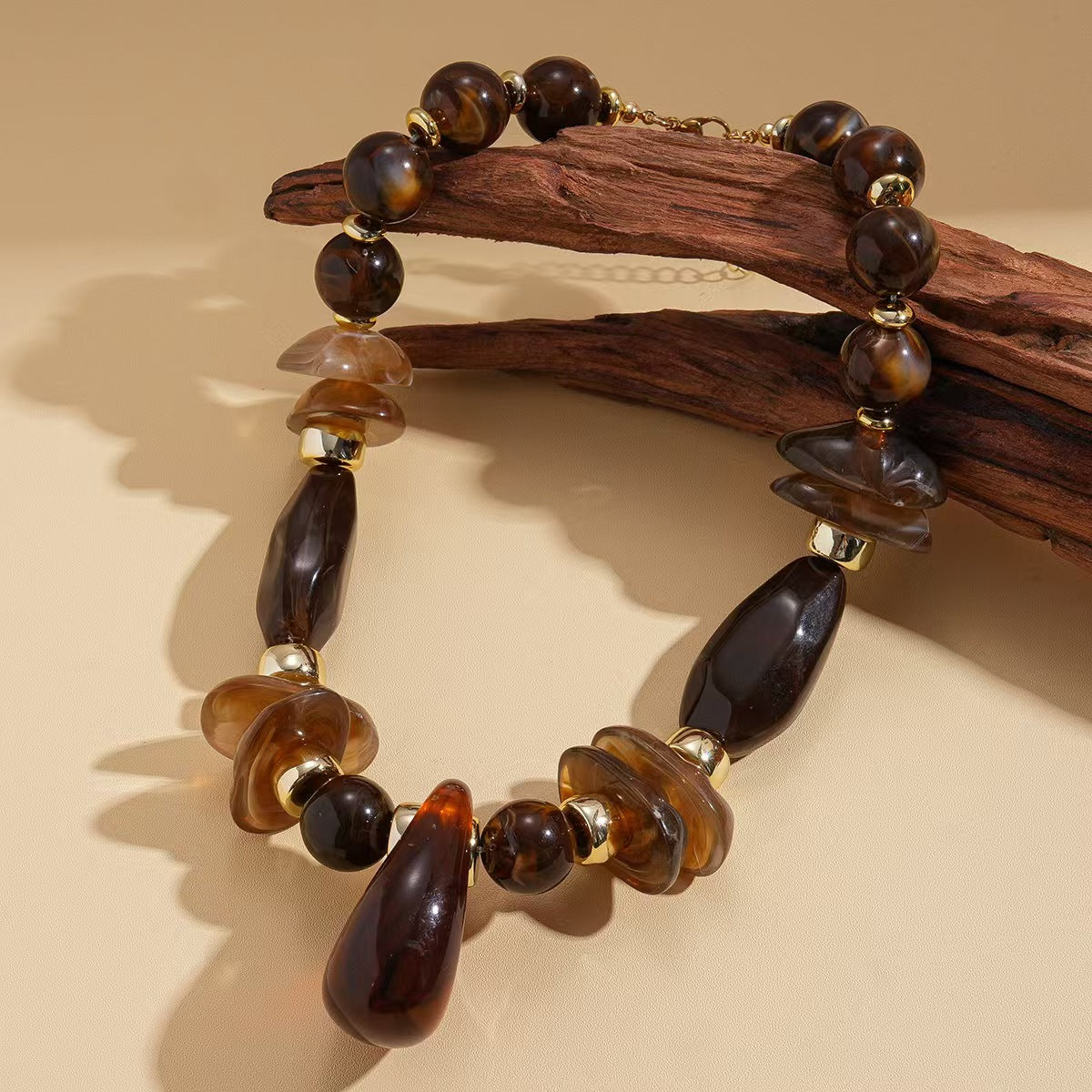 Custom Handcrafted Amber-Style Statement Necklace Collection – Private Label Jewelry OEM