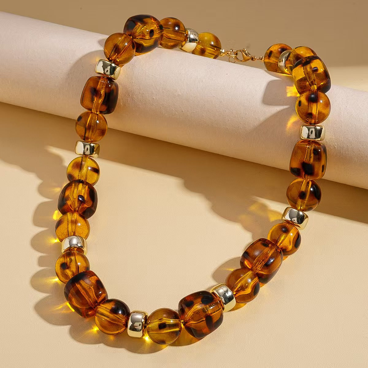 Custom Handcrafted Amber-Style Statement Necklace Collection – Private Label Jewelry OEM