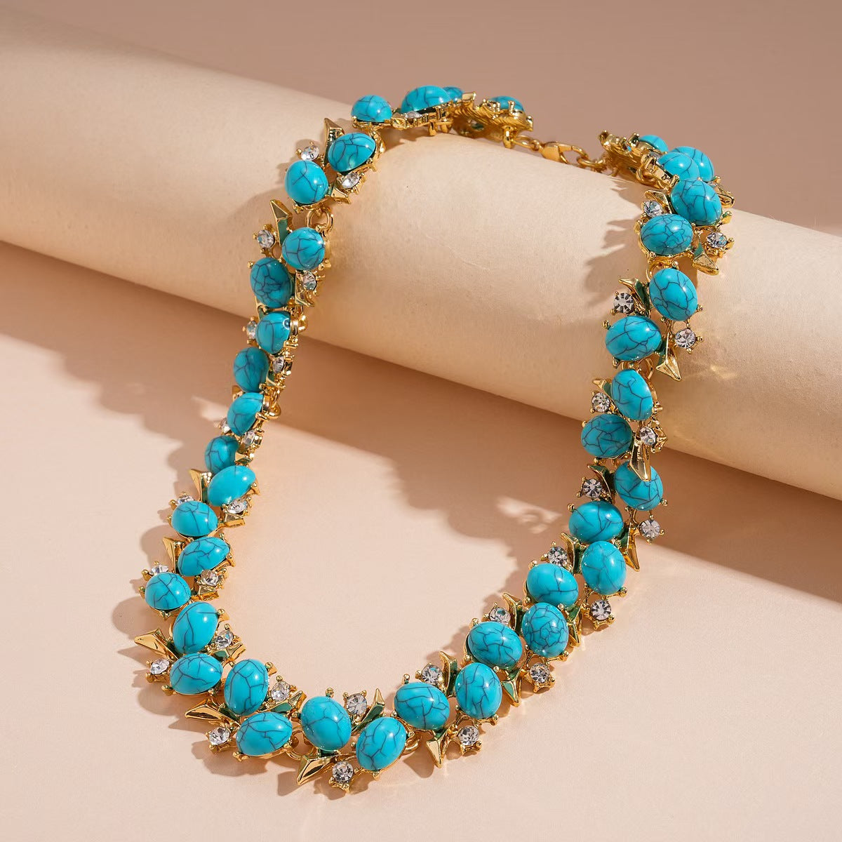 Custom Handcrafted Amber-Style Statement Necklace Collection – Private Label Jewelry OEM