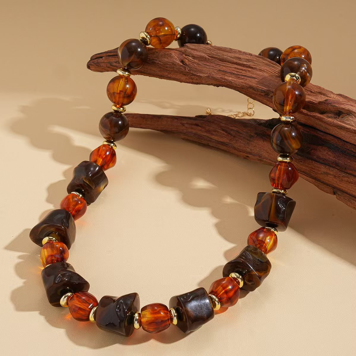 Custom Handcrafted Amber-Style Statement Necklace Collection – Private Label Jewelry OEM
