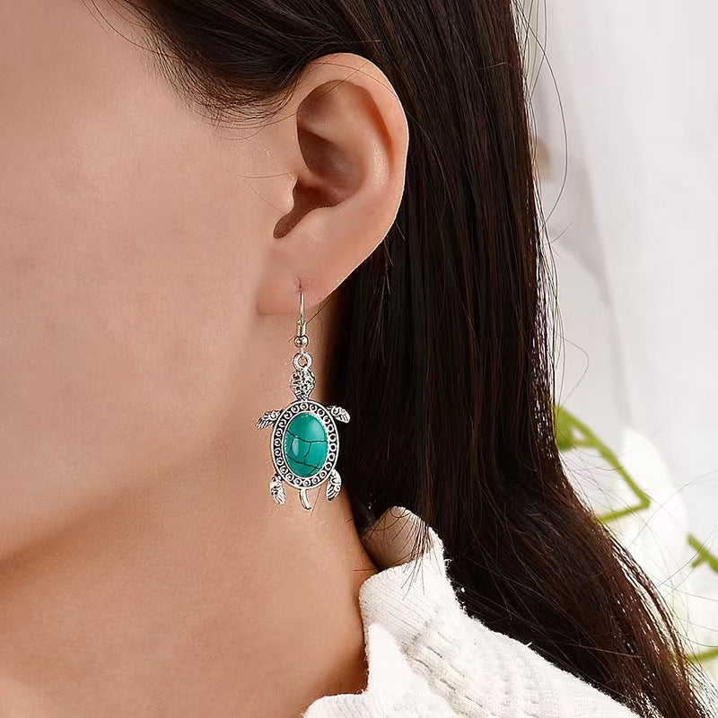 Custom Turquoise Sea Turtle Jewelry Set – Necklace, Bracelet & Earrings | Private Label OEM