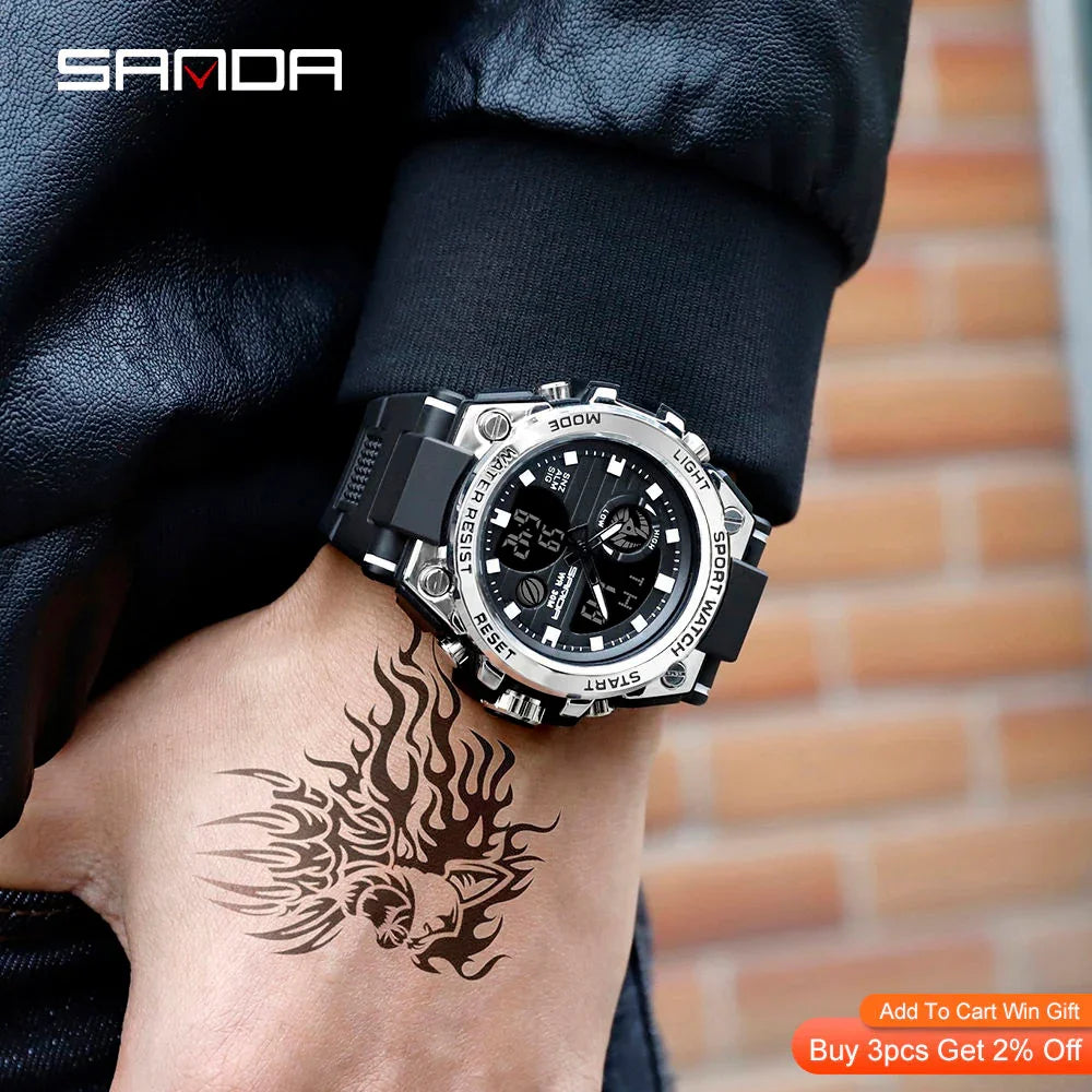 Outdoor Sports watch_Mens_Style_Analog_Quartz_Digital_Watches_Waterproof_Sports_Wrist_Watches