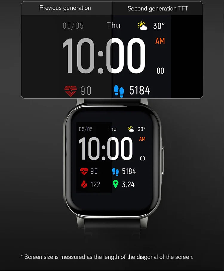 Smart Watch 2 - Lightweight, Waterproof, All-Day Wellness Tracker with Smooth Silicone Strap