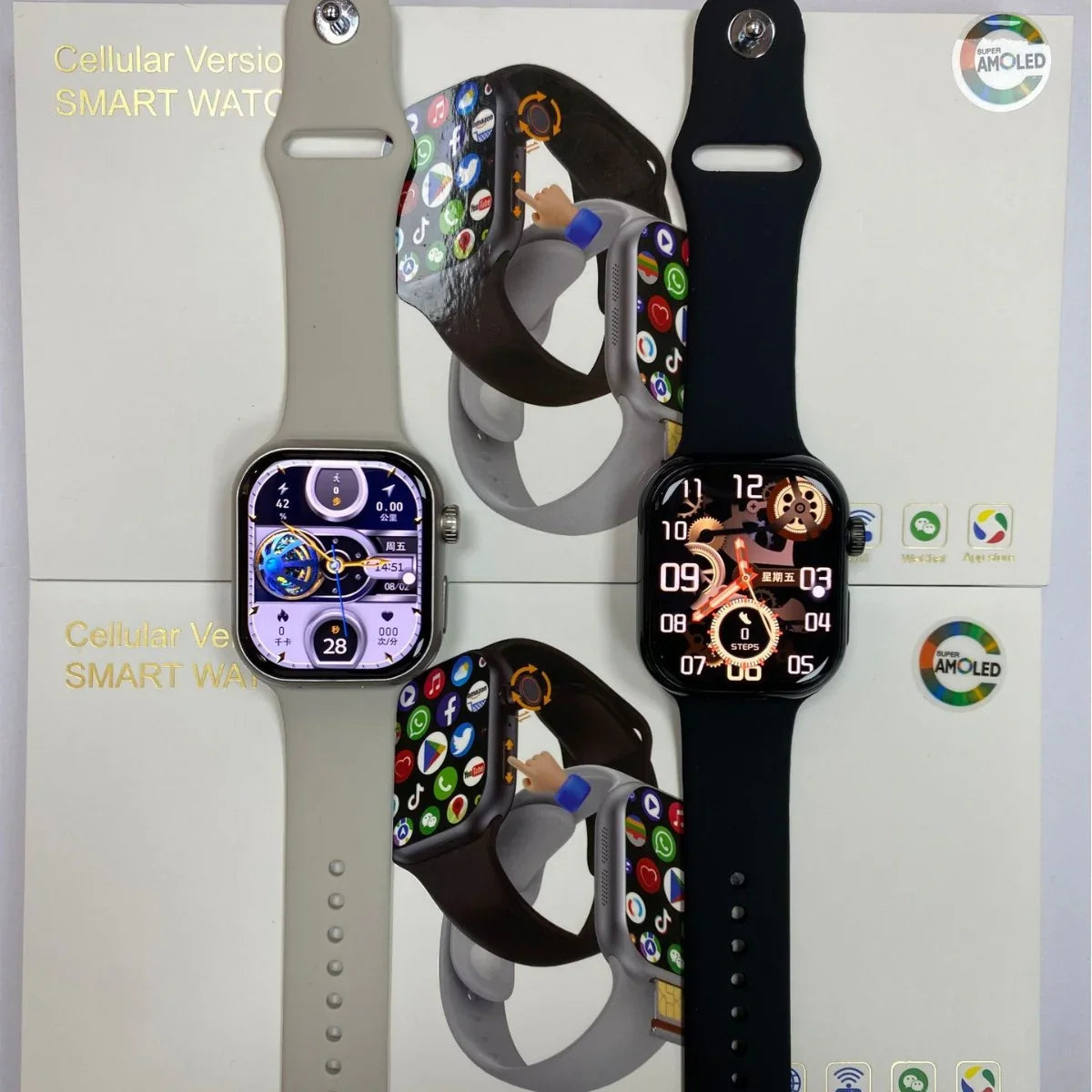 Smartwatch with SIM Card Slot, 4G Calling, Video Calling, Wi-Fi, Android System, Keypad, Rotating Camera, Payment