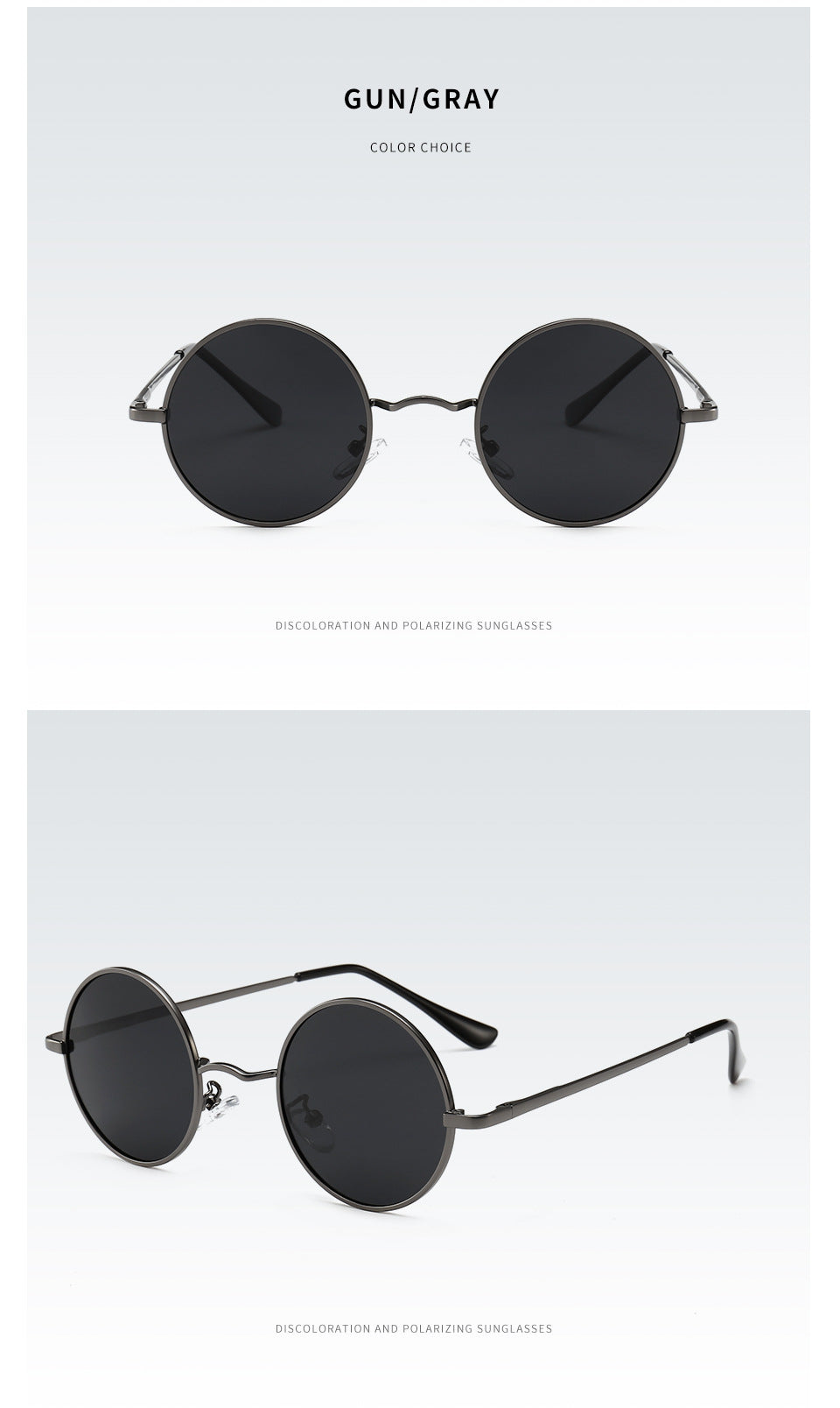Classic polarized sunglasses, retro prince frames, driving sunglasses, round frames, UV protection glasses