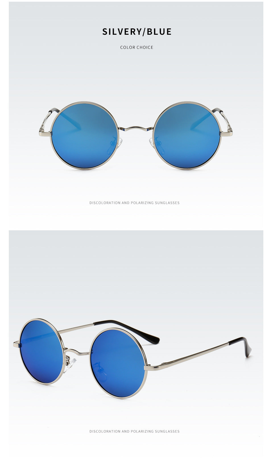 Classic polarized sunglasses, retro prince frames, driving sunglasses, round frames, UV protection glasses