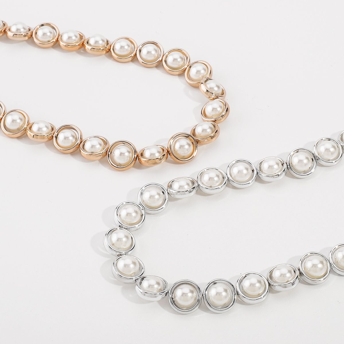 New European and American cross-border style, elegant pearl collar chain, vintage and refined, perfect for brides and special occasions