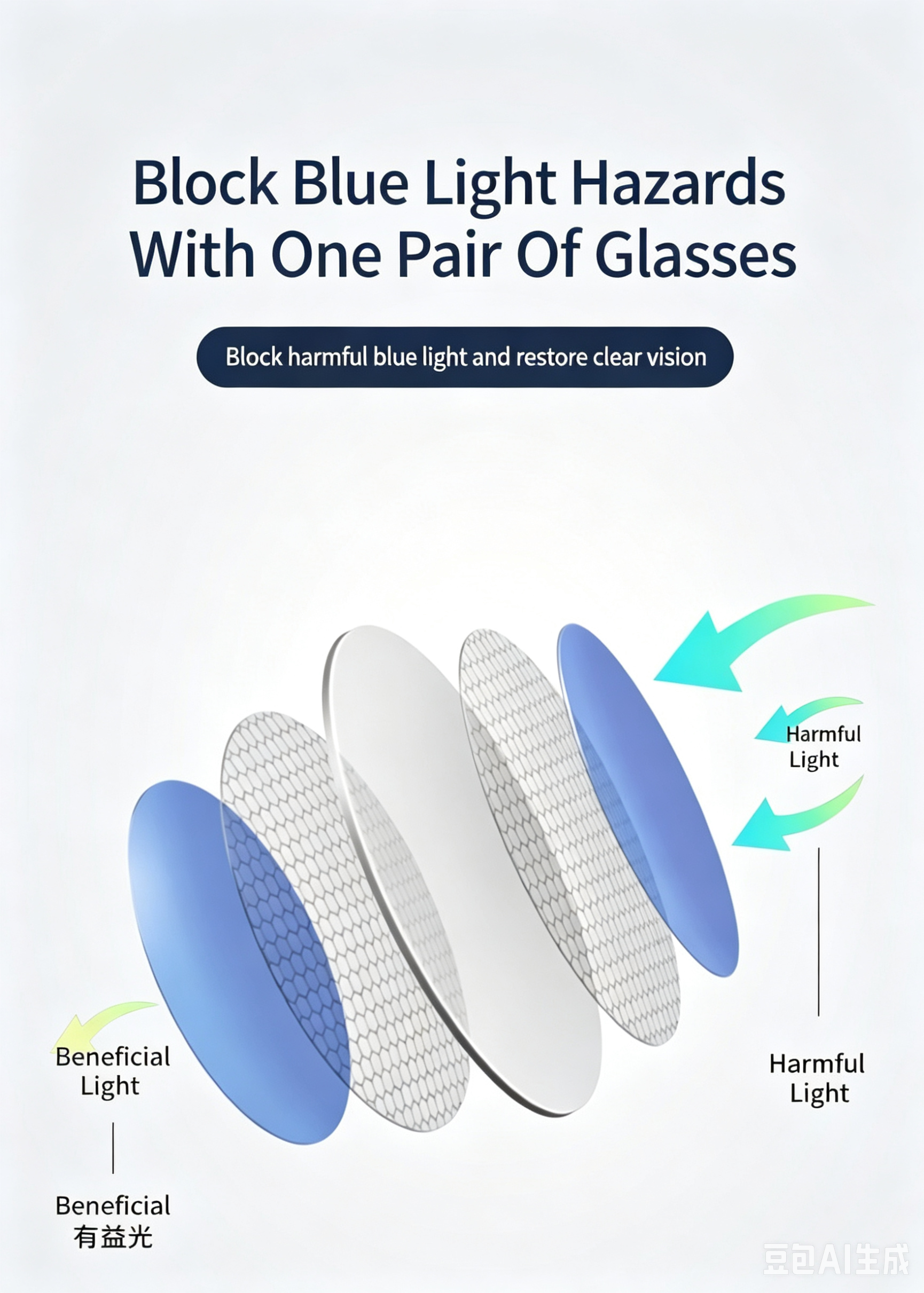 New, in-stock round frame, ultra-lightweight glasses with anti-blue light protection, flat lenses. Can be customized with different prescriptions: TR gold-plated hybrid flat lenses