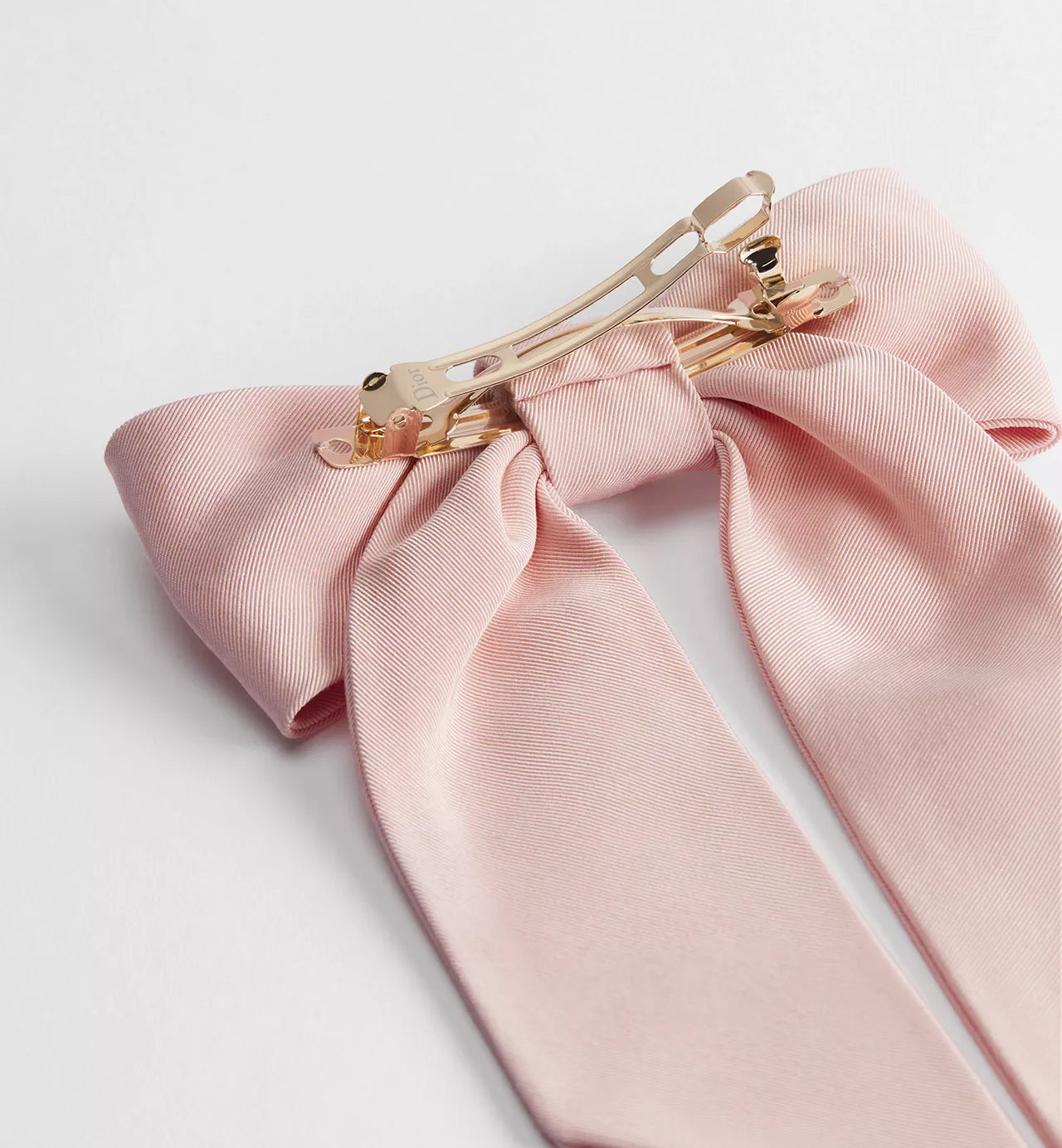 Dioriviera Large Dior Twist Bow Pale Pink Grosgrain-Effect Technical Fabric /Reference: CPA00267EGGR_C402