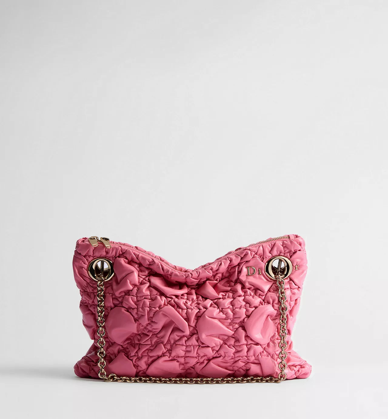 Small Dior Crunchy Bag Fraise Puffy Macrocannage Calfskin /Reference: M1416OHTM_M27N