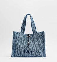 Dioriviera Medium Spongy Book Tote Blue Spongy Dior Oblique Fabric /Reference: M1461PDSE_M64I