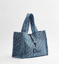 Dioriviera Medium Spongy Book Tote Blue Spongy Dior Oblique Fabric /Reference: M1461PDSE_M64I