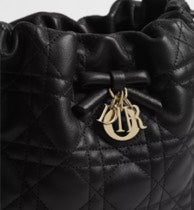 Adiorable Mini Bucket Bag Black Cannage Lambskin /Reference: S2611OUQA_M900