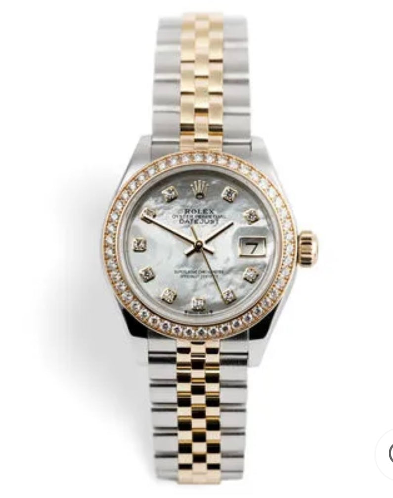 ROLEX LADY-DATEJUST OYSTER 28 MM OYSTERSTEEL YELLOW GOLD AND DIAMONDS 279383RBR