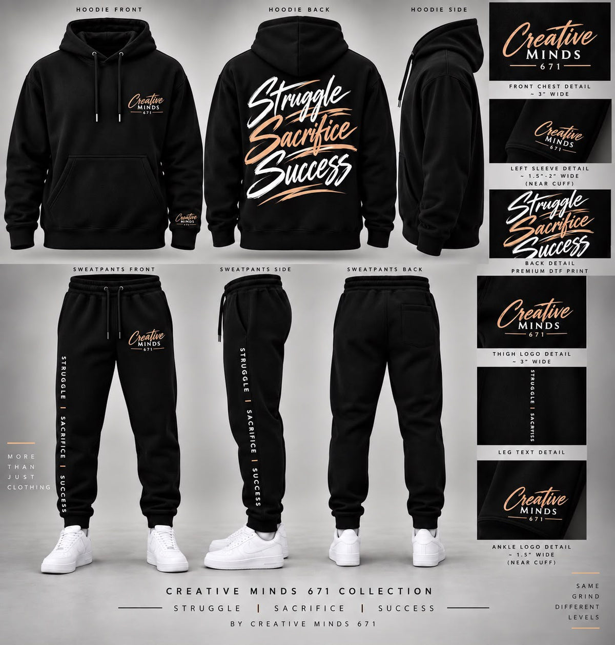 Hoodies set custom
