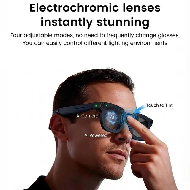 Visionscribe 4K AI Smart Glasses | Bluetooth Glasses Tech-Lifestyle Series